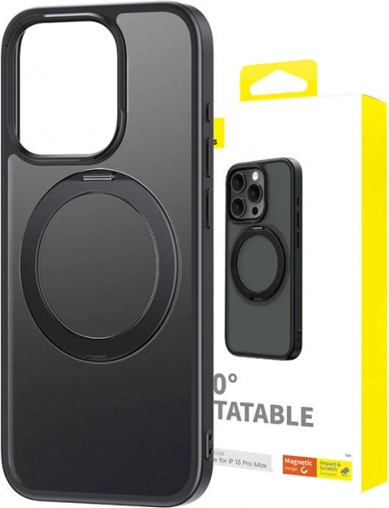 Magnetické pouzdro BASEUS CyberLoop pro iPhone 15 Pro Max – černé