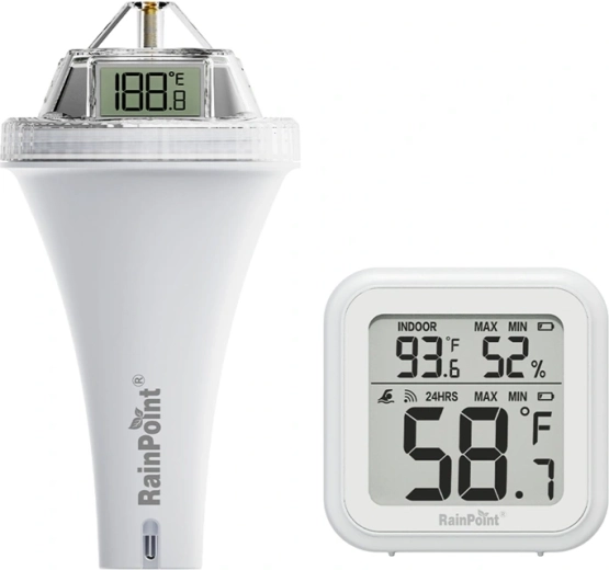 Termometro wireless RainPoint per piscina con ricevitore