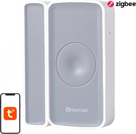 chytrý dverový a okenný senzor zigbee heiman