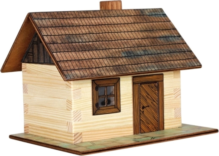 Walachia Holz-Klebe-Bausatz Blockhütte