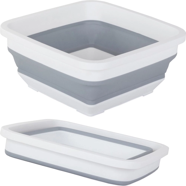 Collapsible silicone bowl with legs, 6 L