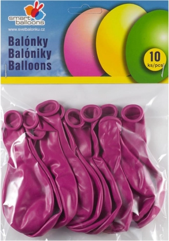 Set de ballons gonflables 10 pcs fuchsias 26 cm