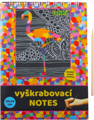 Scratch-off notebook for creative fun
