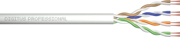 Telepítő kábel CAT.5e U/UTP Eca szürke 305m