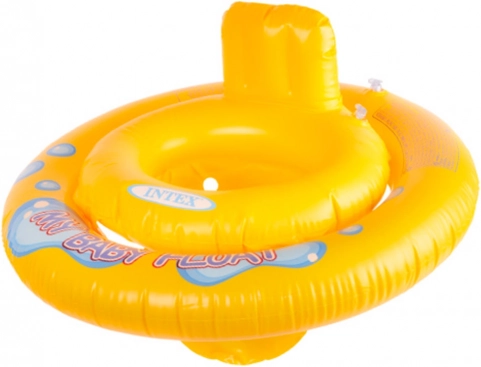 Children's inflatable swim ring with seat INTEX 67 cm