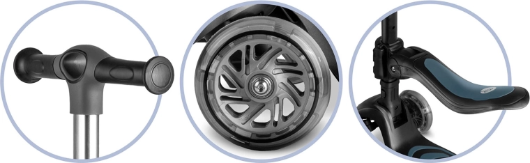 Grows with your child: adjustable handlebar and seat