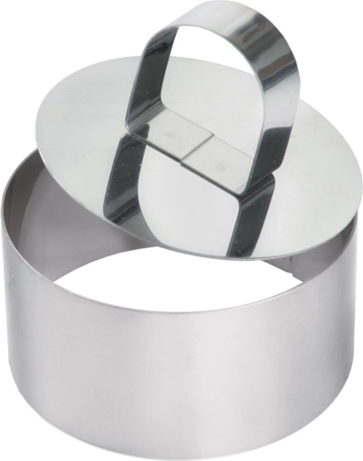 Køkkenform i rustfrit stål med stamper 8 cm