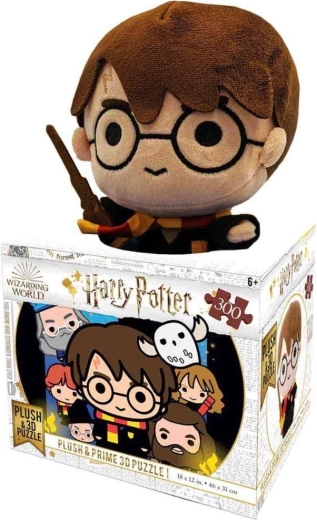 Puzzle 3D Harry Potter 300 pezzi con giocattolo di peluche