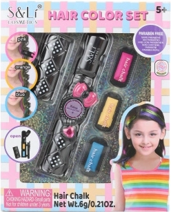 Hair chalks with applicator – 3 colors, washable