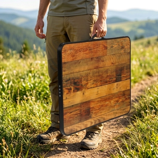 Folds into a suitcase and is easy to carry
