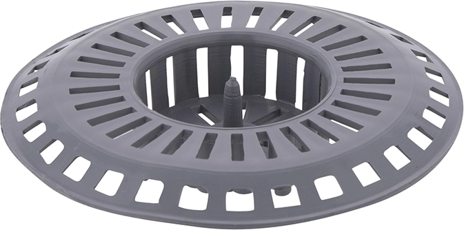 Plastic sink strainer 8 cm, grey