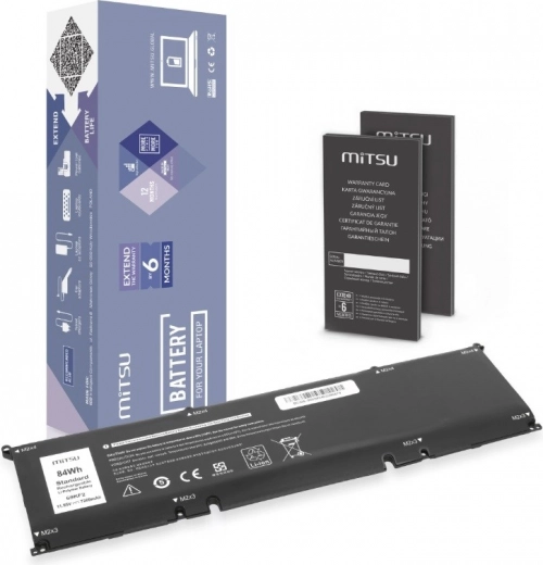 Mitsu baterie pro notebook Dell Alienware M15/M17 R3–R4, Precision 5550 a XPS 15 9500/9510 (69 Wh, 11,55 V)