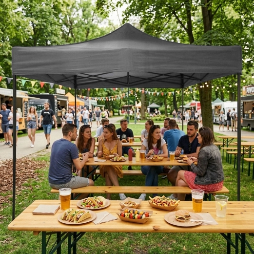 Instant setup thanks to the automatic frame