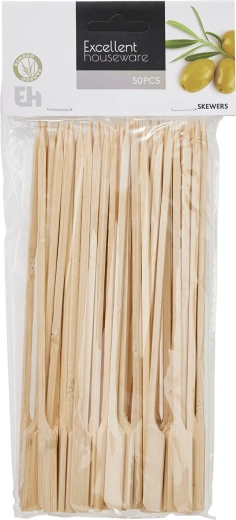 Spiedini da griglia in bambù con impugnatura 20 cm (50 pz)