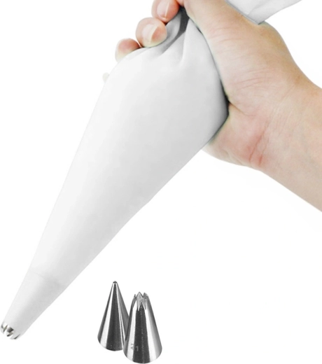 Silikonový cukrářský sáček se zdobicími špičkami Orion 30 cm - 3 ks