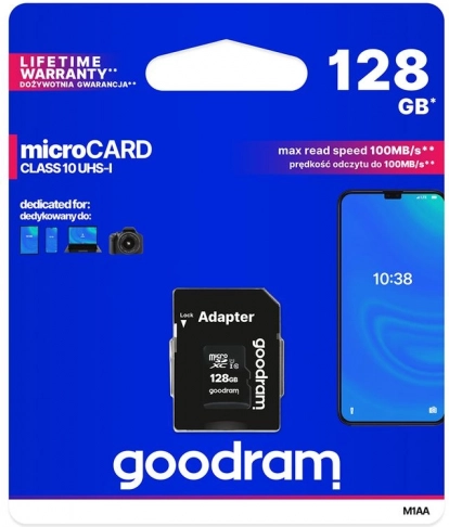 Memory Card Goodram microSD 128GB