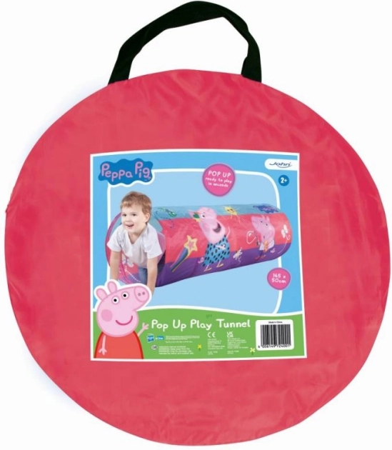 Pop Up Tunnel Peppa Pig, 145x50 cm
