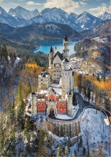 Educa puzzle Grad Neuschwanstein iz zraka 1000 koščkov
