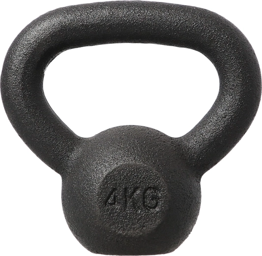 Cast-iron kettlebell HMS 4 kg, black