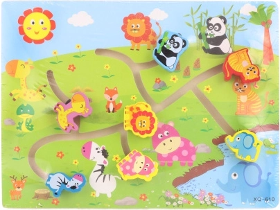 Wooden Animal Maze