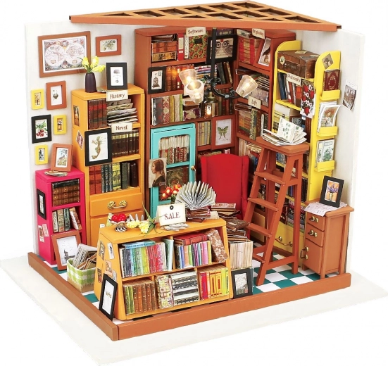 RoboTime miniature dollhouse library