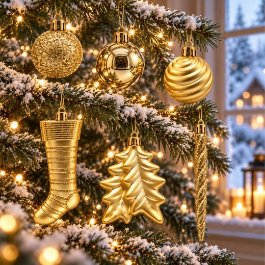 Gouden glans en verschillende texturen