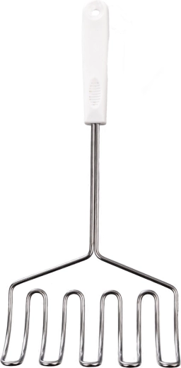 Écumoire perforée à knedlíky en inox avec manche en plastique 33,5 × 16 cm
