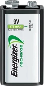 9V Rechargeable Battery ENERGIZER Power Plus 175 mAh