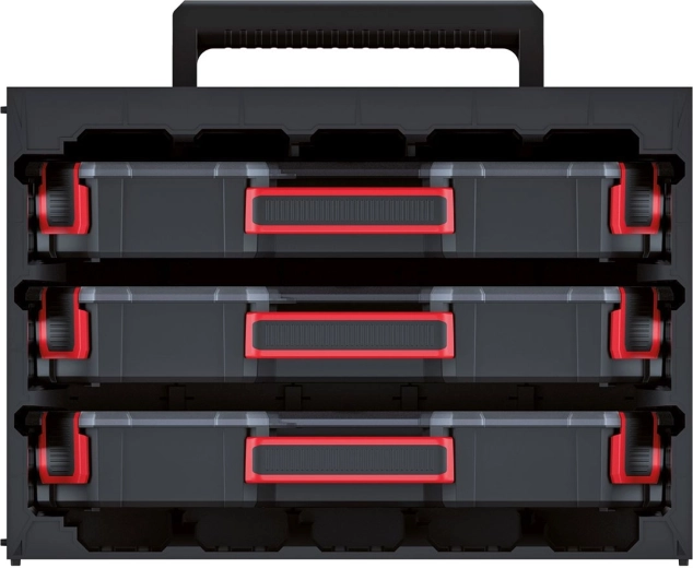 Three separate organizers for maximum clarity