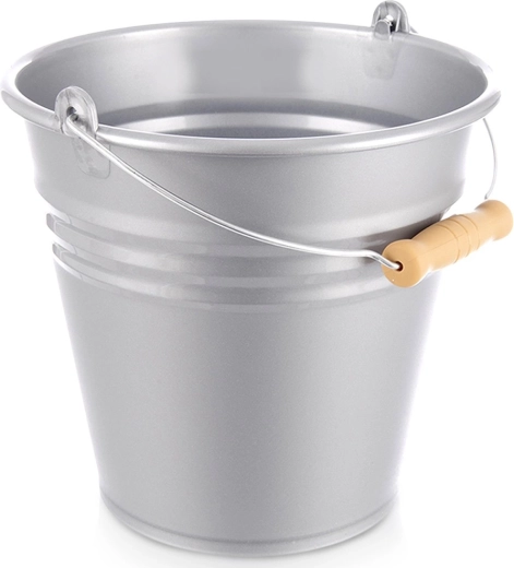 Secchio di plastica grigio 10 l