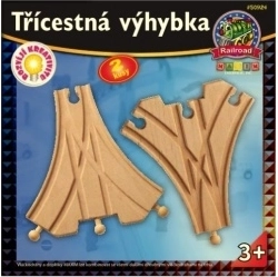 Three-way switch for wooden train sets – 2 pcs