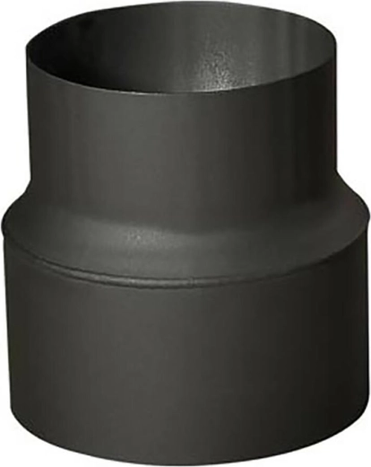 Røgrørsreduktion 180/160 mm, sort