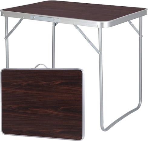 Folding camping table for garden and picnic, 70 × 50 × 60 cm