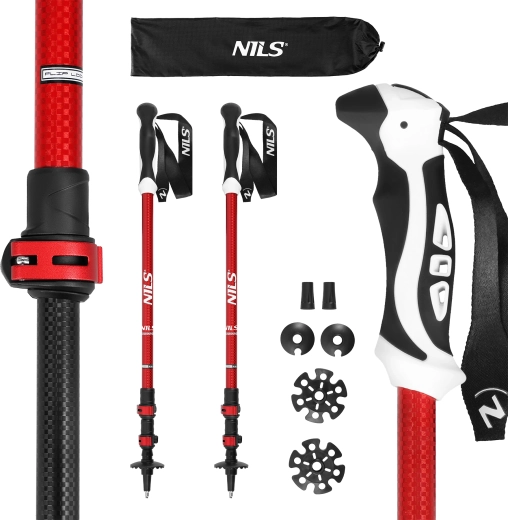 Trekkingstöcke NILS TK8601 rot