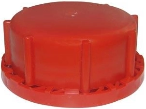 Tappo per tanica e fusto a doppio bocchello in plastica