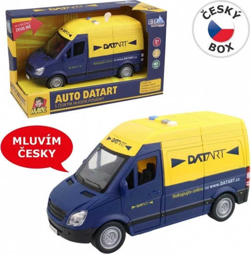 MaDe DATART van with lights and Czech voice, 22 cm