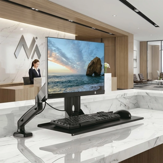 Ergonomic workstation setup