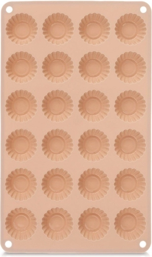 Silikónová forma na mini košíčky 24 ks béžová