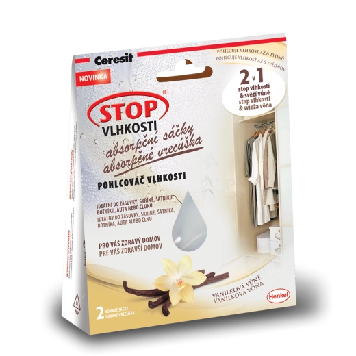 Ceresit Stop vocht – absorberende zakjes met vanillegeur 2×50 g