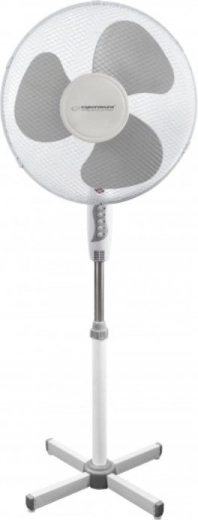 Ventilatore a piantana Hurricane bianco-grigio