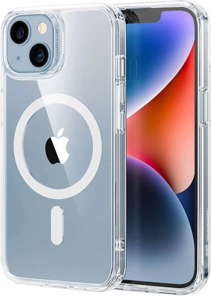 Coque ESR Classic Hybrid pour iPhone 14 Plus avec MagSafe, transparente