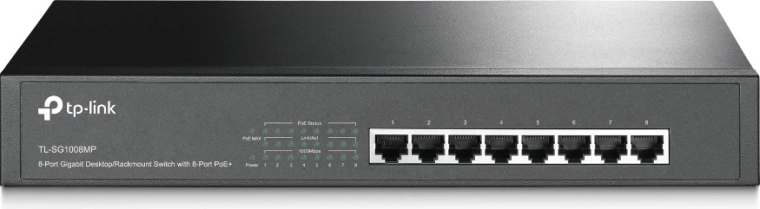 TP-Link TL-SG1008MP switch PoE+ Gigabit a 8 porte per desktop e rack