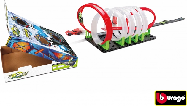 Bburago GoGears Extreme Race Track with 6 Loops and Ramp