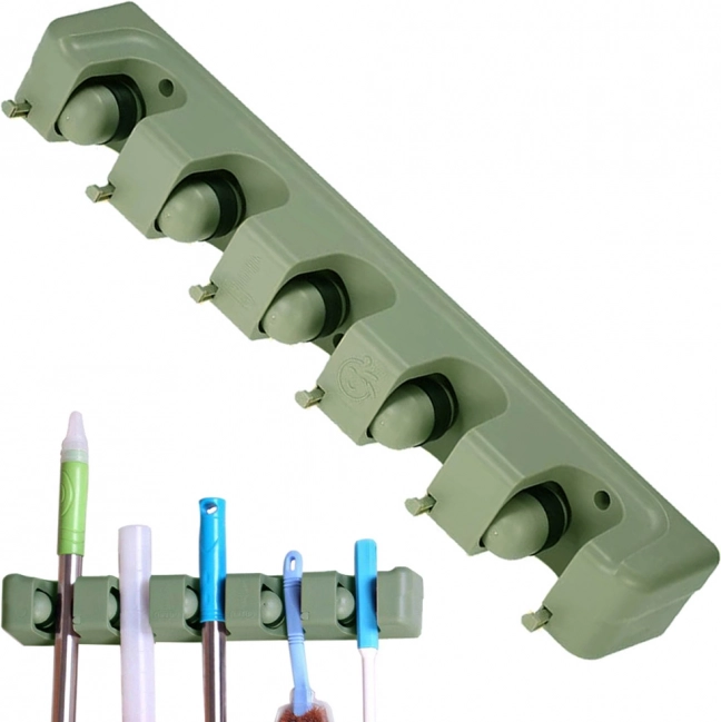 Wall Mount Holder for Mops and Brooms