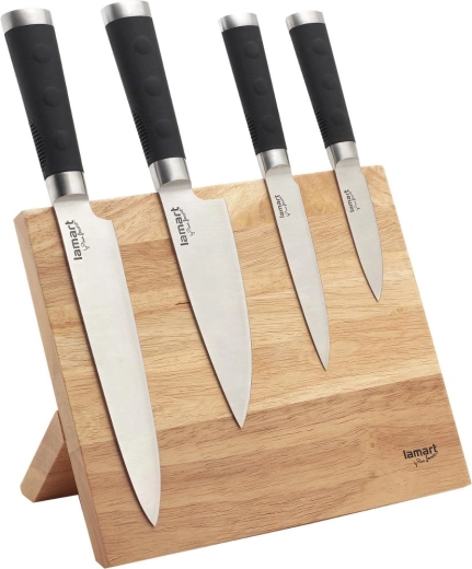 Set Lamart Blade di 4 coltelli con supporto magnetico