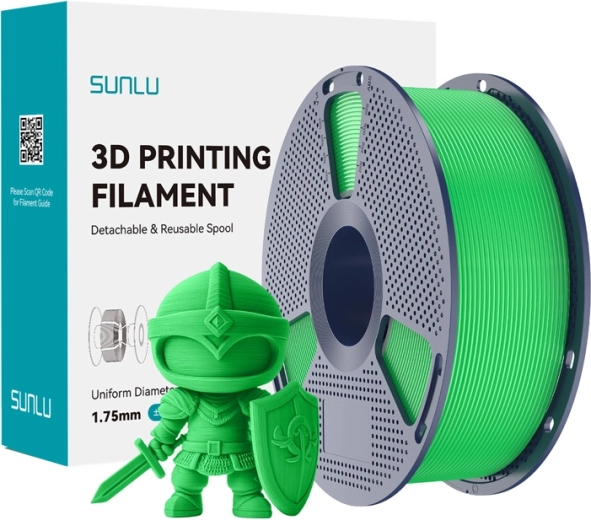 Sunlu PLA+ filament 1.75 mm green