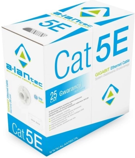 Cavo di rete U/UTP Cat 5e ALANTEC, PVC, 4 coppie, 305 m (Eca)