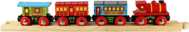 Bigjigs Rail passenger train with 2 tracks