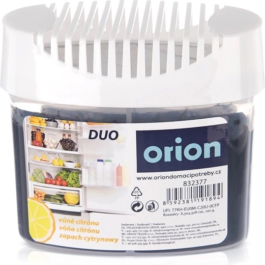 Absorbeur d’odeurs pour réfrigérateur duo citron