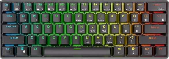 Mechanická klávesnica Royal Kludge RK61 RGB hnedé spínače